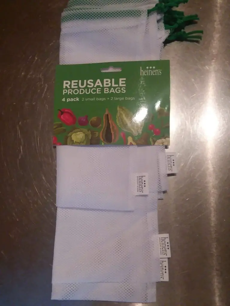 4 pack of reusable produce bags
