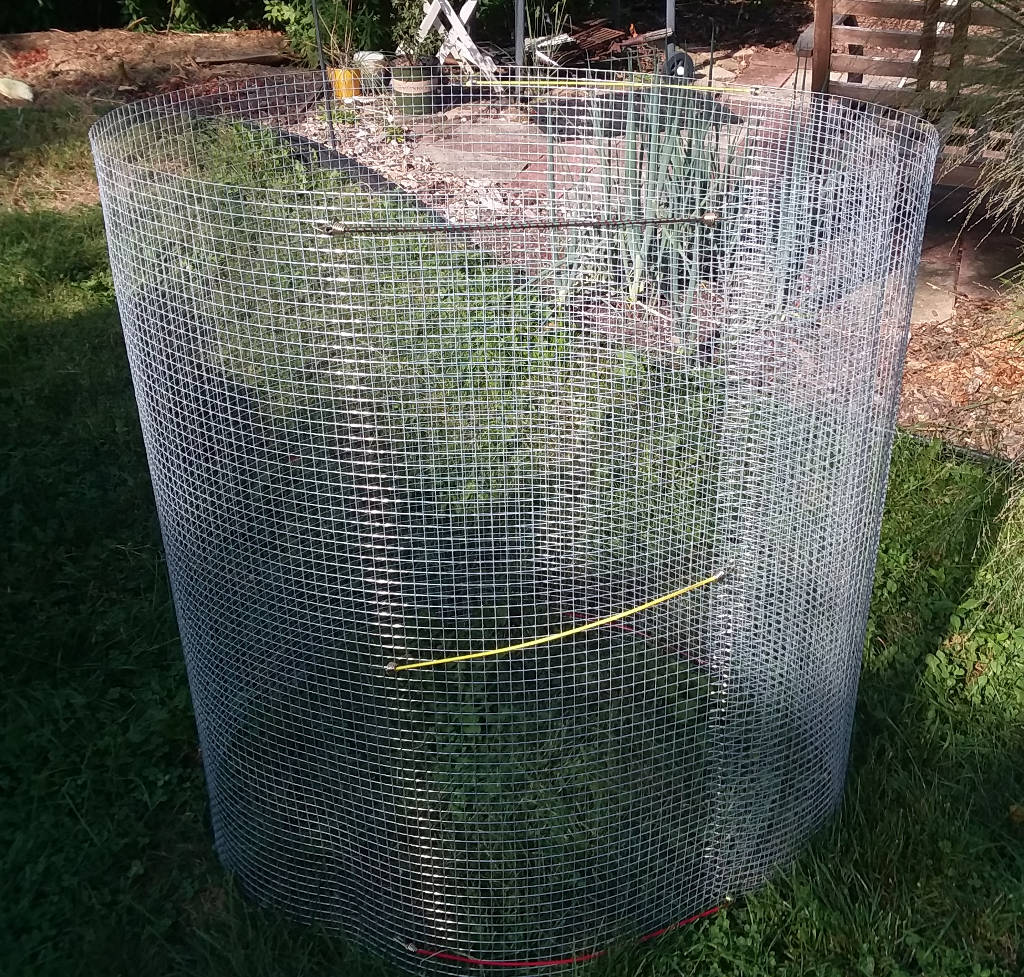 Making a Wire Compost Bin Easy! Green and Grumpy