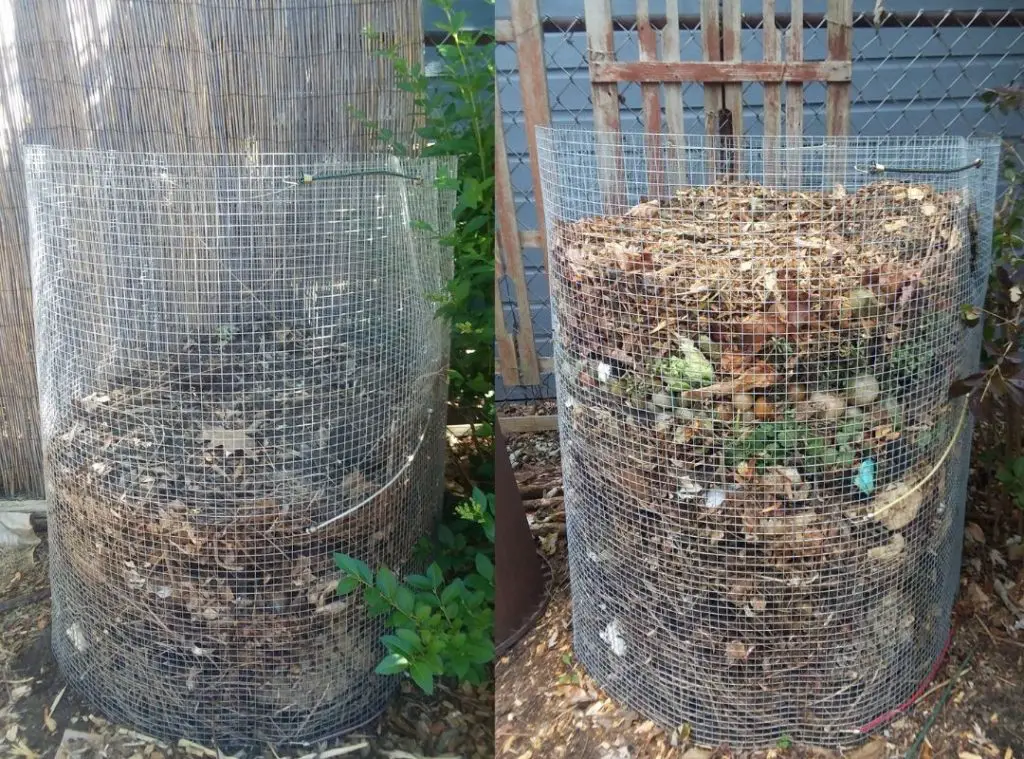 Wire compost bins