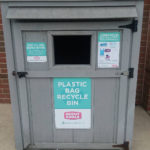 Plastic bag recycle bin