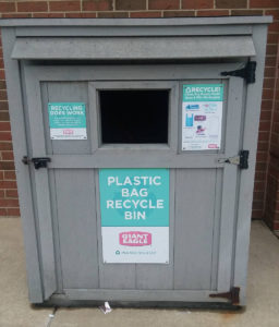 Giant eagle plastic bag recycling bin