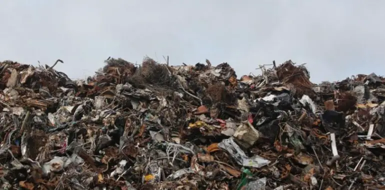 An active landfill