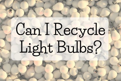 Can I recycle light bulbs?