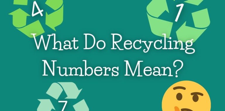 What do recycle numbers mean?