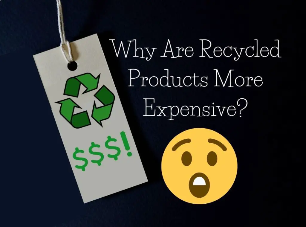 Why are recycled products more expensive?