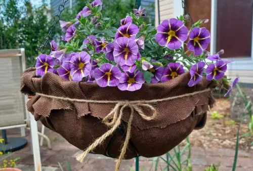 Fabric Flower Basket Liner