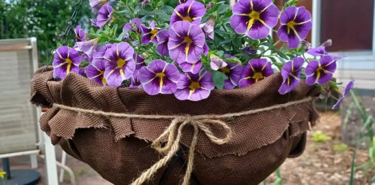 Fabric Flower Basket Liner