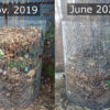 Before and after compost bin photo